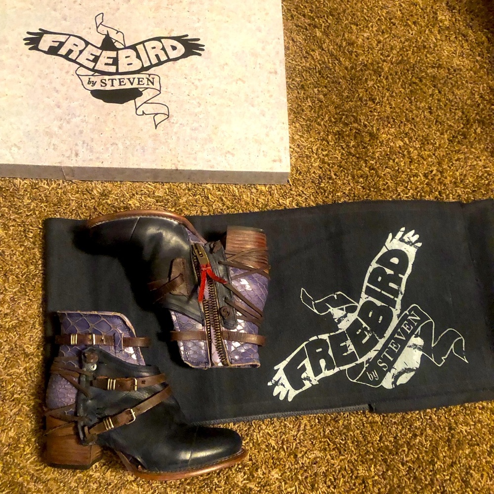 Leather boots